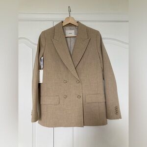 Aritzia Wilfred “destiny” blazer, Heather oat beige, size 2